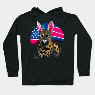 Patriotic Serval Hoodie